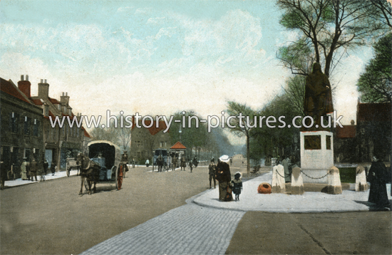 De Pary's Avenue from St. Peter's Bedford, Bedfordshire. c.1907